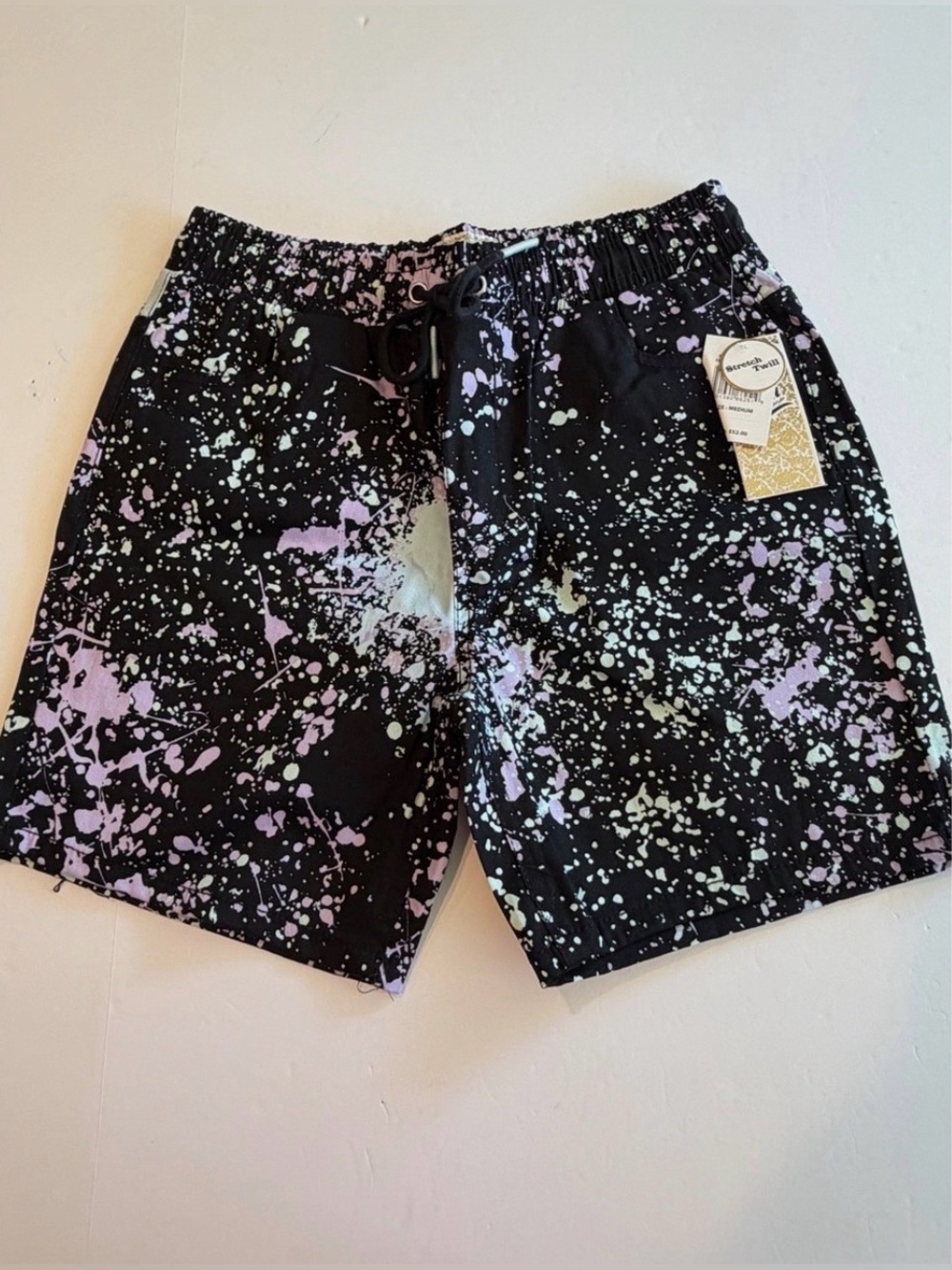 Fresh Prints of Bel Air Paint Splatter Shorts Stretch Twill Men's L